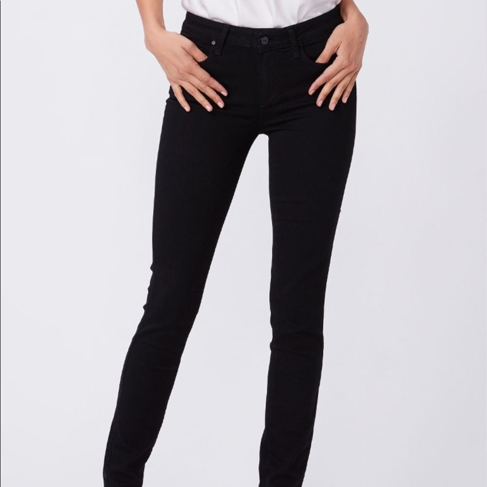 PAIGE Verdugo Ultra Skinny Black Jeans